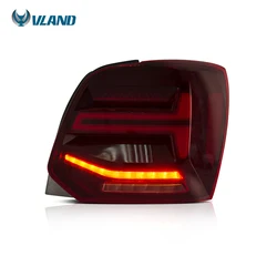Автомобильная фара Vland для POLO 2011-2018, светодиодная задняя фара для Vento, полностью светодиодная задняя фара с матричным индикатором