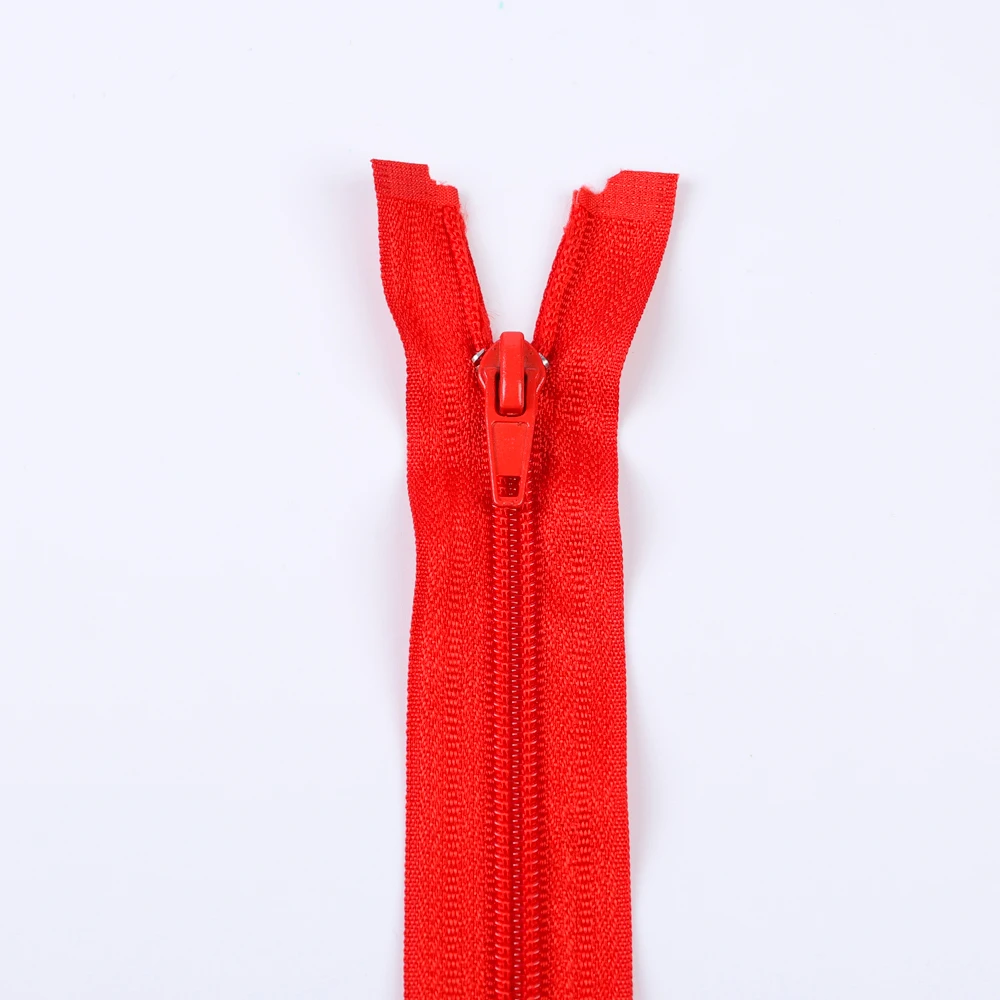 Manufacturer wholesale price 3# 5# customize color and size nylon open-end auto lock nylon zipper for jeans and jacket
