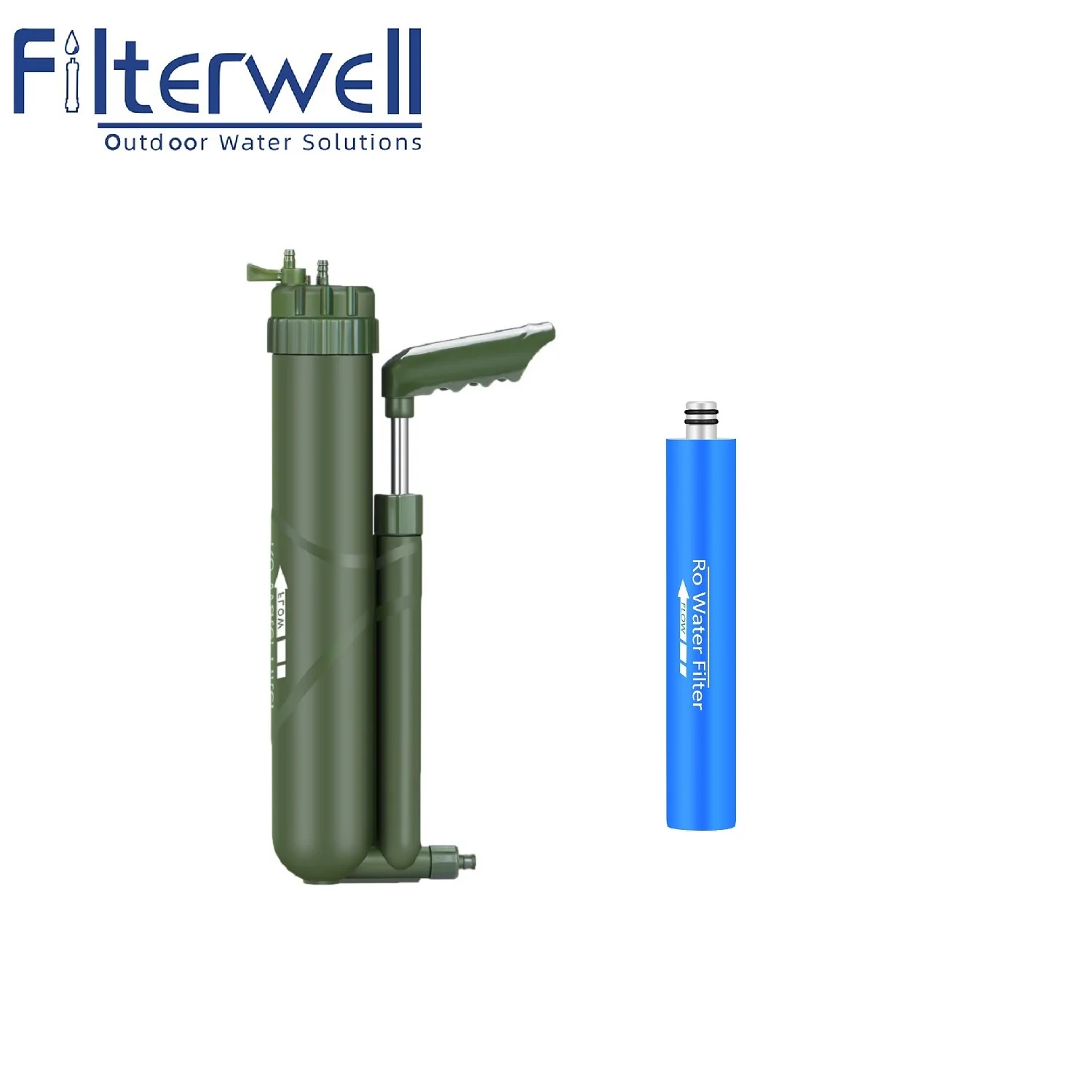 Портативный уличный фильтр для воды Filterwell 0 0001 микрон очиститель оборудование пешего туризма снаряжение выживания