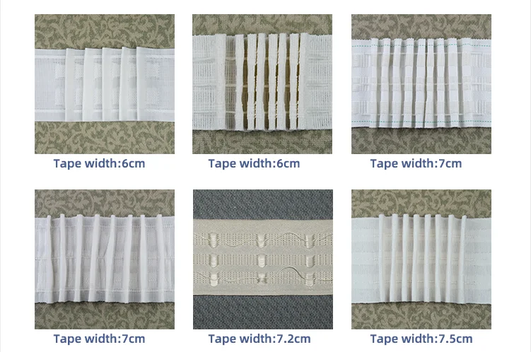 Cheap Polyester accessory home decorative pleat tape curtain tapes