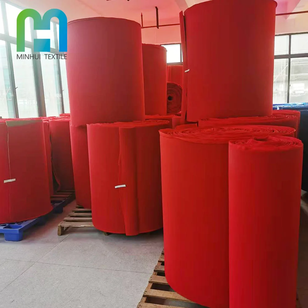 9MM Cheap Polyurethane Sponge Knit Polyester Laminated Pu Fabric Hot Fusible Interlining for Lumbar Traction Device