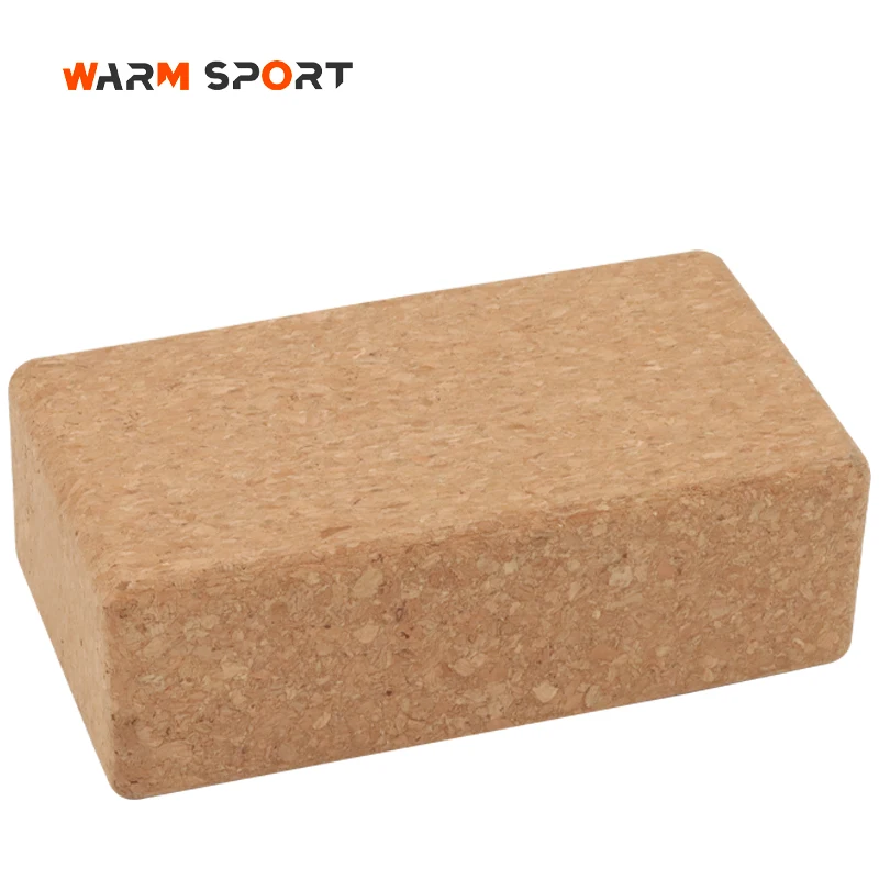 Hot Sale Custom Logo High Density Non-slip Cork Yoga blocks For Exercise