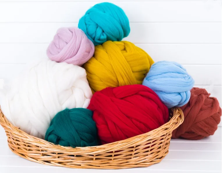 giant blanket yarn high quality fluffy soft merino wool tops super chunky yarn