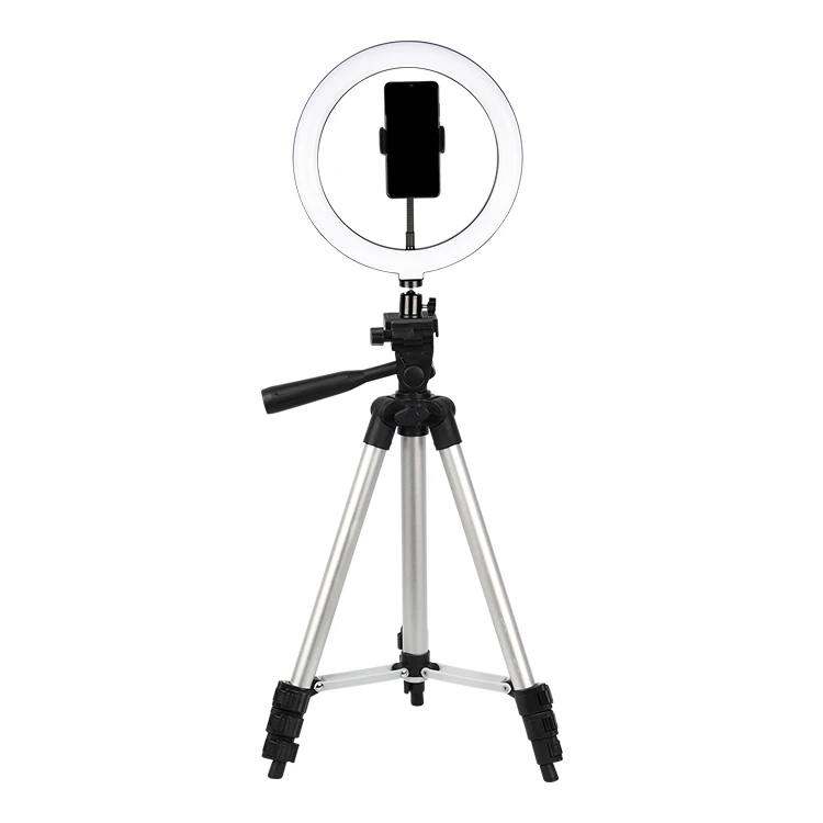 10'' 26Cm RGB Ring Light With Phone Clip Kit Camera Photography Video Selfie RGB LED Ring Light For Mobile Phone