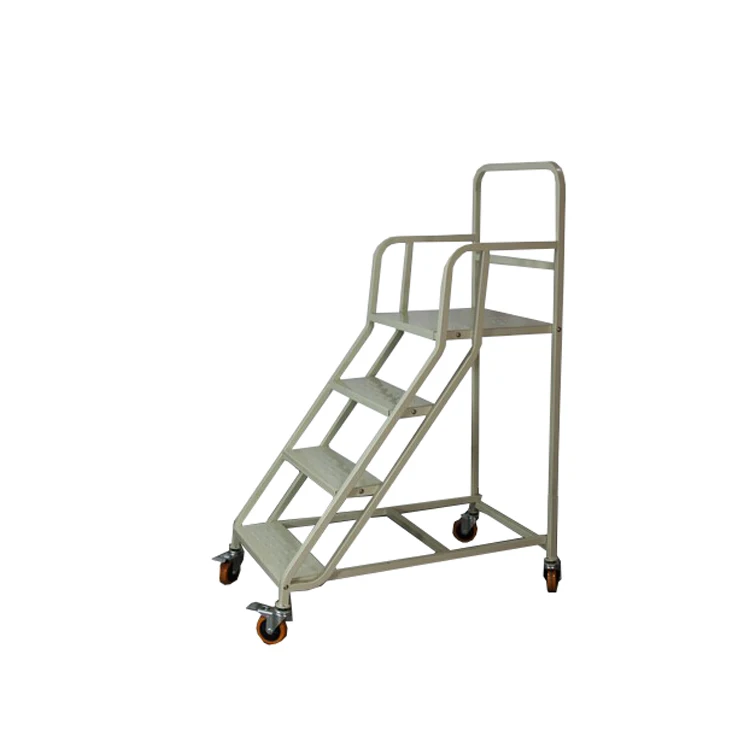 Напольная настраиваемый пластиковый 3-ступенчатый пластиковый стремянка с платформой нержавеющей стали гибкий стремянки