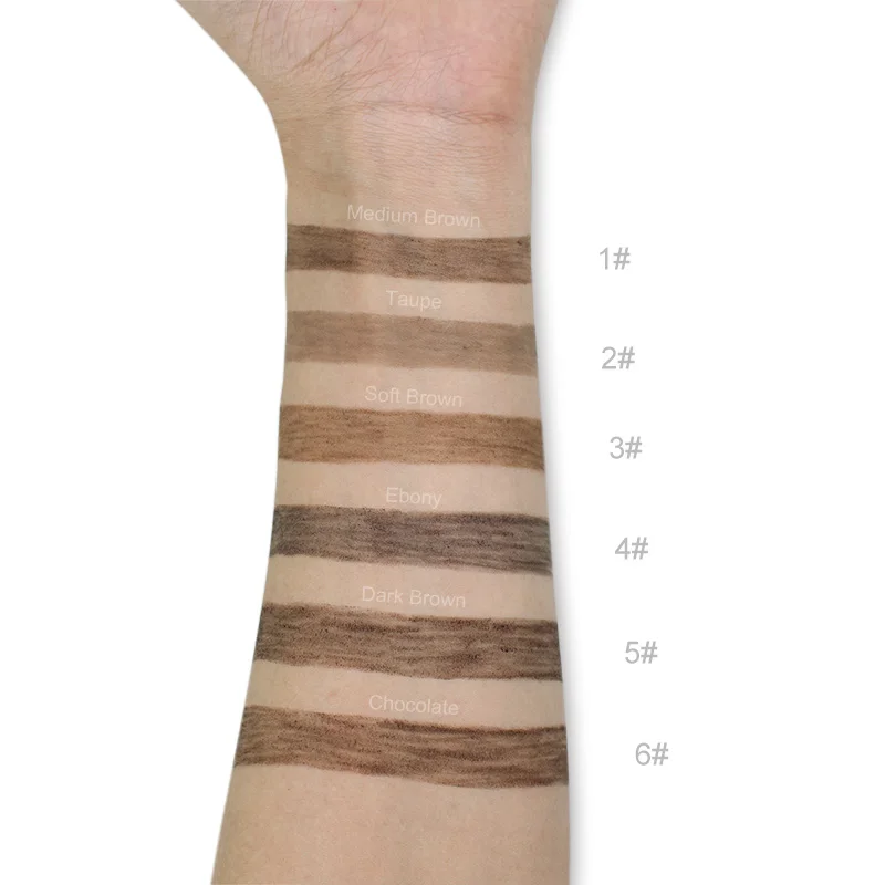 OEM factory production Private Label Makeup Automatic Super Thin Waterproof Eyebrow Pencil With Eye Brow Brush