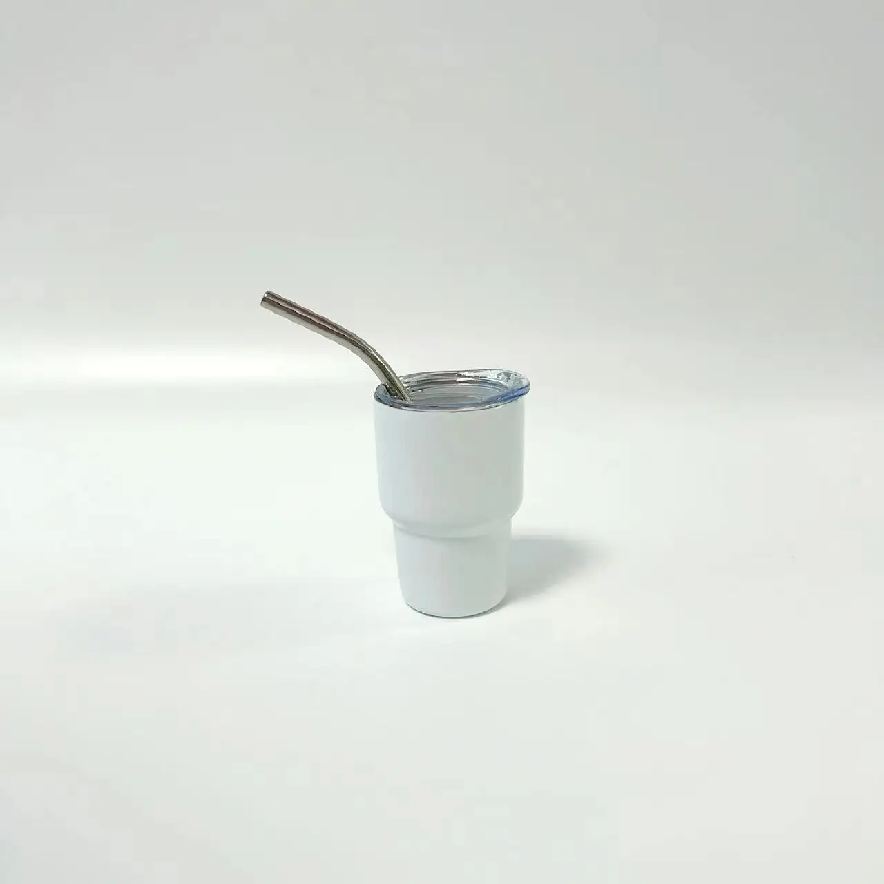 304 Stainless Steel Magic 2oz Mood Food Grade Solid Color Plastic Cold Water Colorful Glitter Cup With Lid And Straw