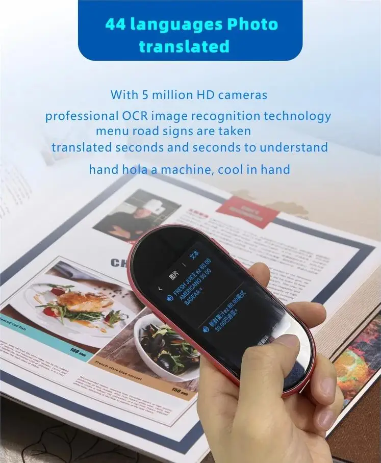 2021 Amazon hot Best buy multi-language Portable pocket 2 way Real time support 109 language speech translator device offline