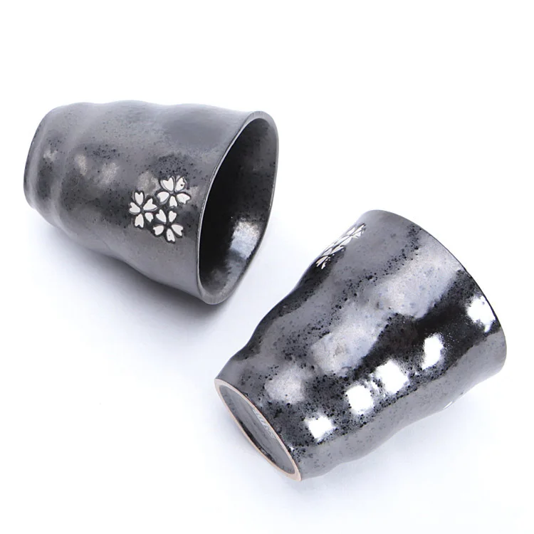 
Creative Japanese tea cup ceramic hand-painted Kung Fu tea ceramic cup cuisine cherry cup wholesale 