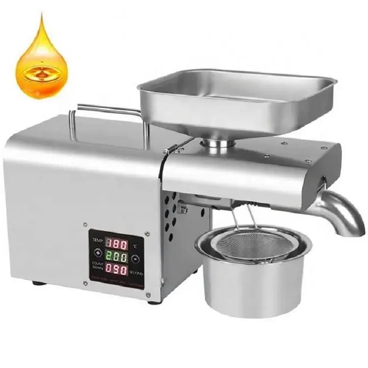 multi-function  commercial high-efficiency 200-500kg/h screw peanut sesame oil press machine palm oil press line price on sale