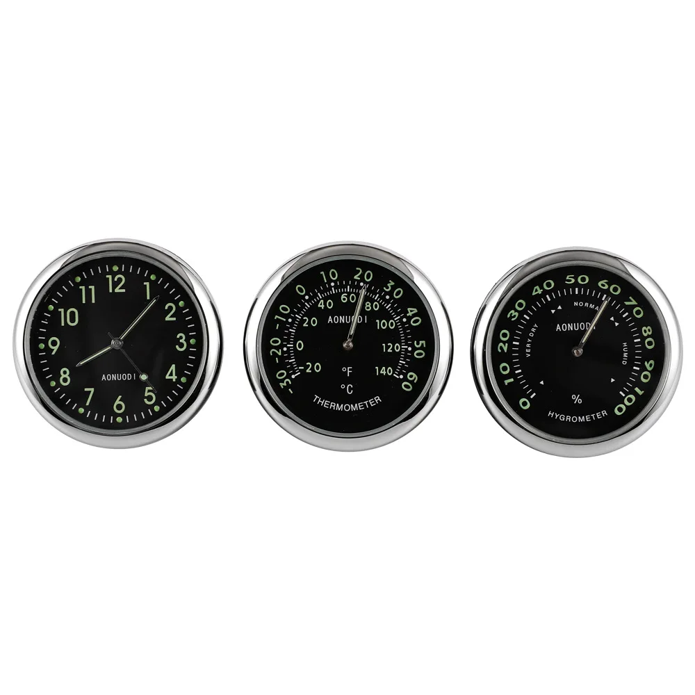 Car thermometer customized car electronic watch car hygrometer quartz clock high temperature and low temperature