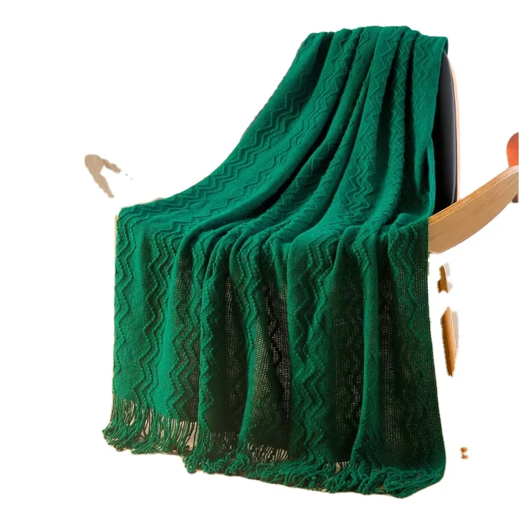 Покрывало белого цвета, текстурированное однотонное мягкое покрывало для дивана, декоративное вязаное одеяло