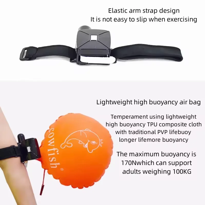 Wholesale Emergency Inflatable Smart Self Rescue Bracelet Wristband Wearable Portable Lifesaving Buoyancy Anti Drowning Device