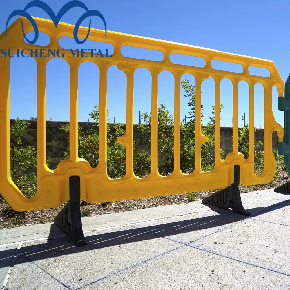 Foshan Factory Removable Interlocking Plastic PE Road Guard Fence
