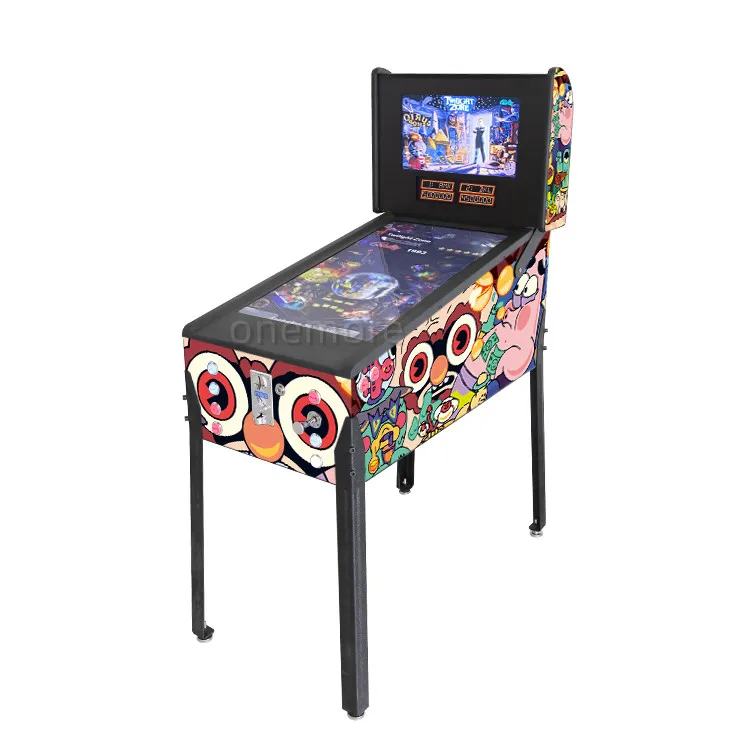 Best Popular 32 inch Mini Virtual Pinball Game Machine With High Quality LED Buttons and Pinball Plunger
