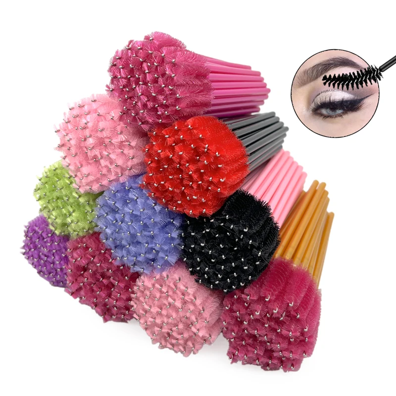 Однотонная красочная черная ручка Инструмент Микро-косметическая тушь для ресниц одноразовая кисть палочка наращивания аппликатор