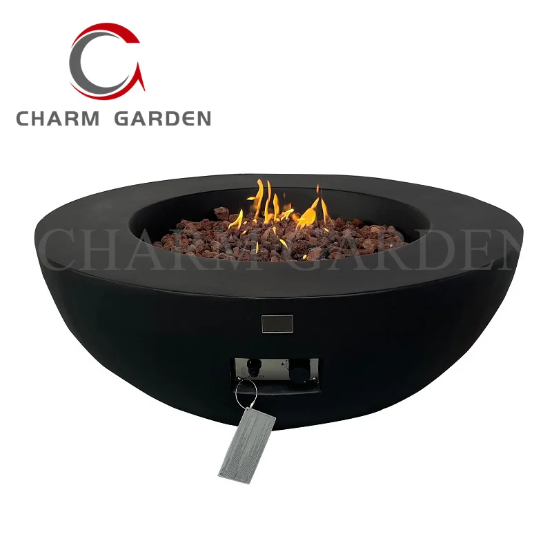 Modern Stylish In stock and Ready to Ship Outdoor Gas Fire bowl Cement  Fire Table Outdoor Fireplace