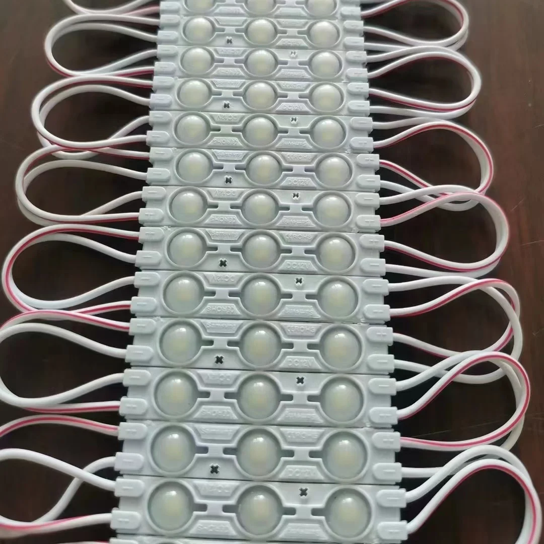 Высокая яркость, 12 В, 3 светодиода, 1,5 Вт, линза для литья под давлением, 6011 smd 2835, светодиодный модуль