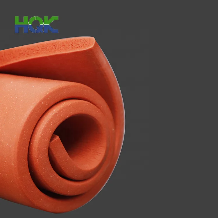 Heat Resistant Insulation Flat Silicone Rubber Foam Seal Strip