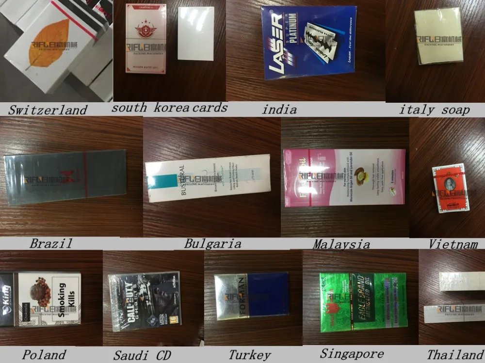 Guangzhou factory semi automatic cellophane wrapping machine for perfume box case