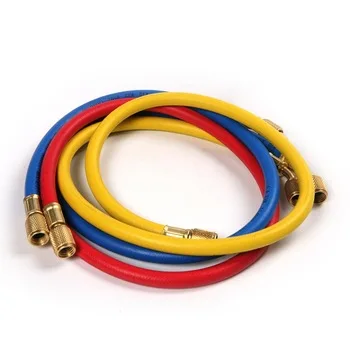 Refrigerant Charging Hose 3 color charging hose air conditioner fluoride pipe freon refrigerant pipe for R410 R22  R134a