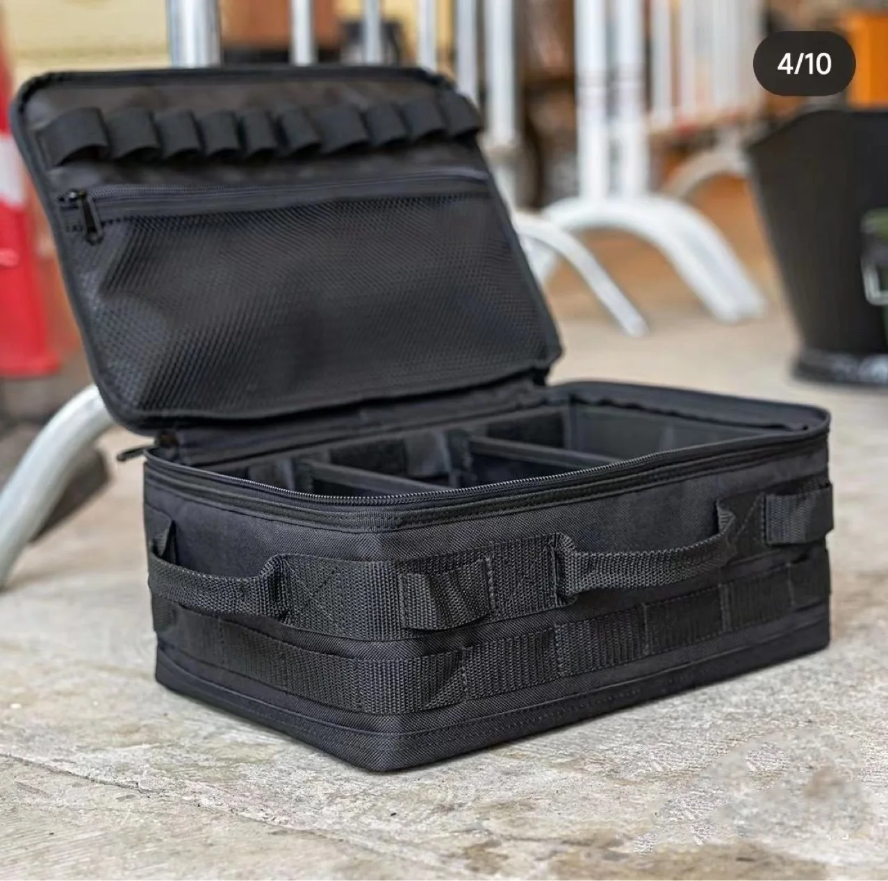 Large Capacity Outdoor Gear Carrying Box Dividable Camping Equipment Case Travel Storage Camping Tools Organizer Holder Bag