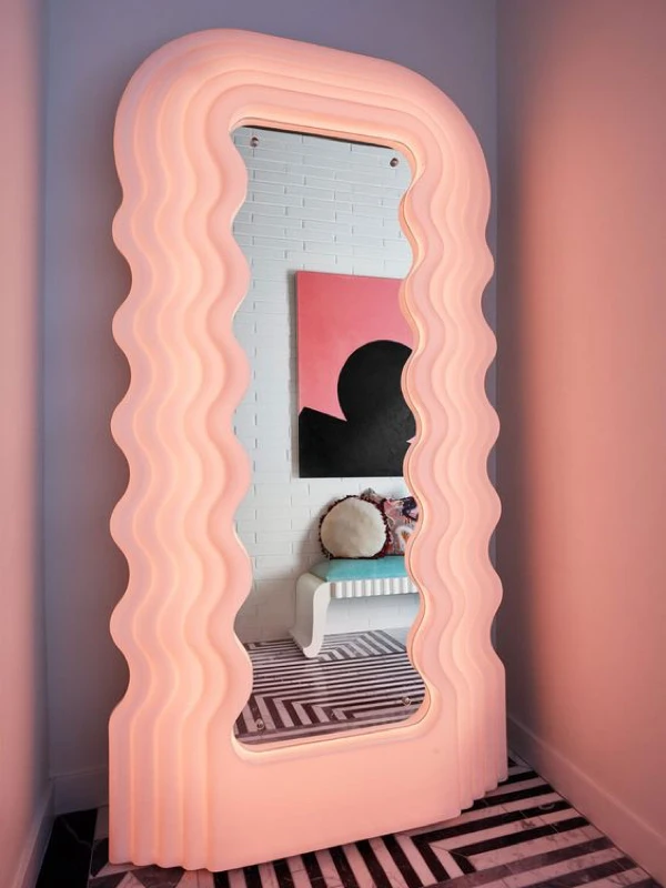 Bedroom furniture makeup Ultrafragola Floor Mirror dressing wave Full Mirror