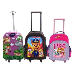 Detachable Trolley School Bags Children Backpack Two Ways Use Removeable Kids School Bag