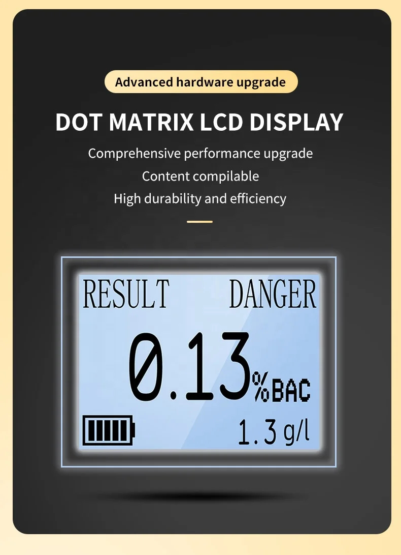 Portable handheld digital alcohol detector meter checker breath tester mini alcohol tester breathalyzer