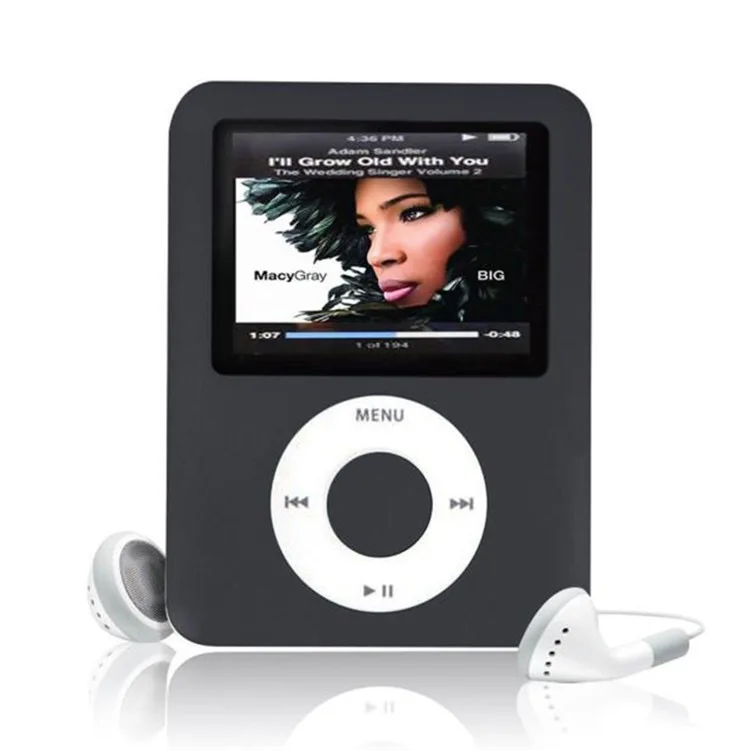 1.8 inch mp3 player 8GB Music playing with fm radio video player E-book player MP3 with built-in memory.