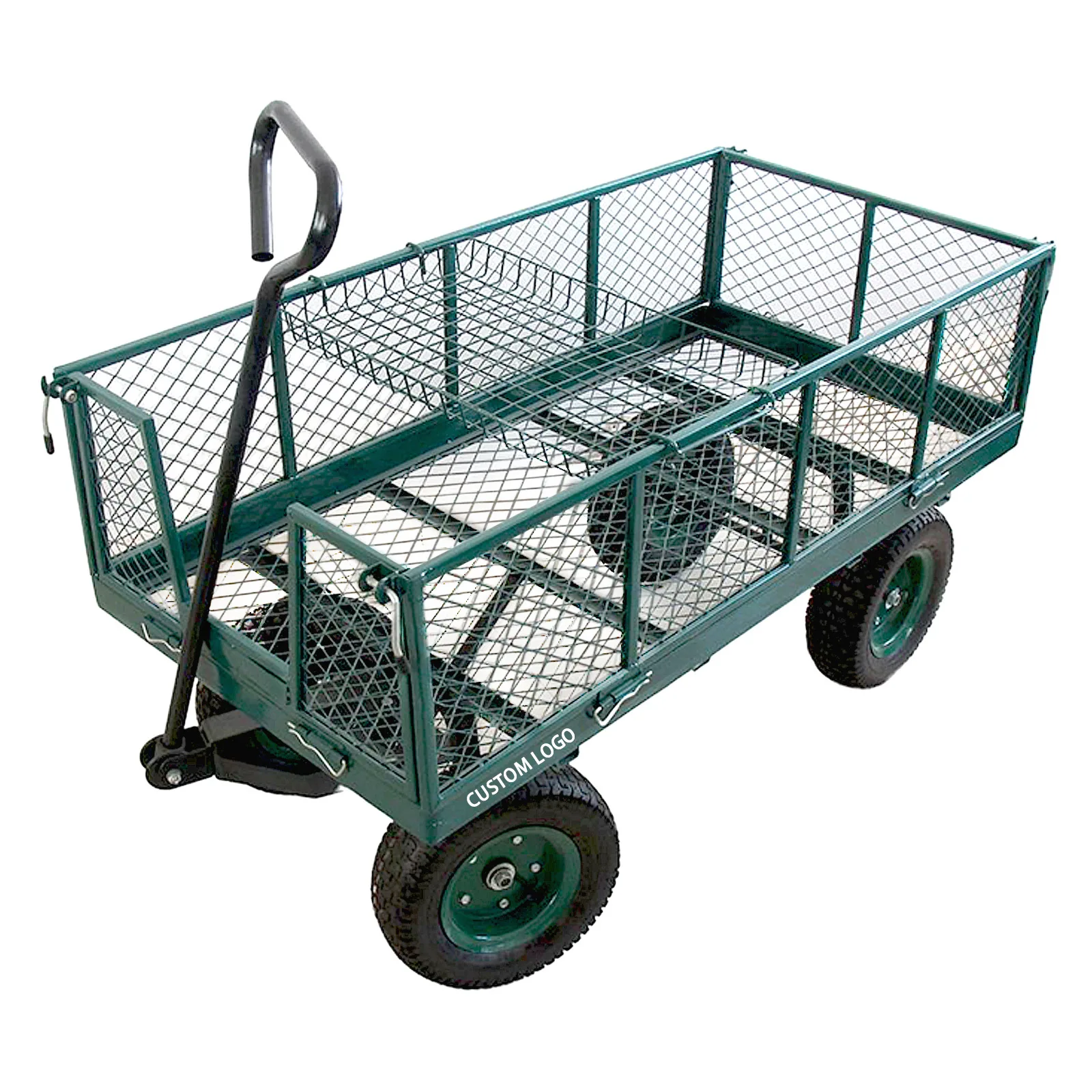 Firewood Garden Cart Tool Vehicle Folding Utility Wagon with steel frame