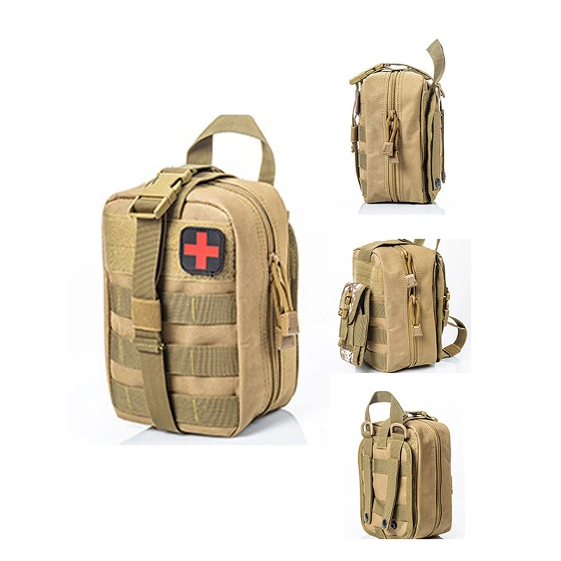 Gujia Outdoor Training Hiking Waist Pack Multifunctional Tactical First Aid Medical Bag Accessory Molle Tactical Vest Pouch