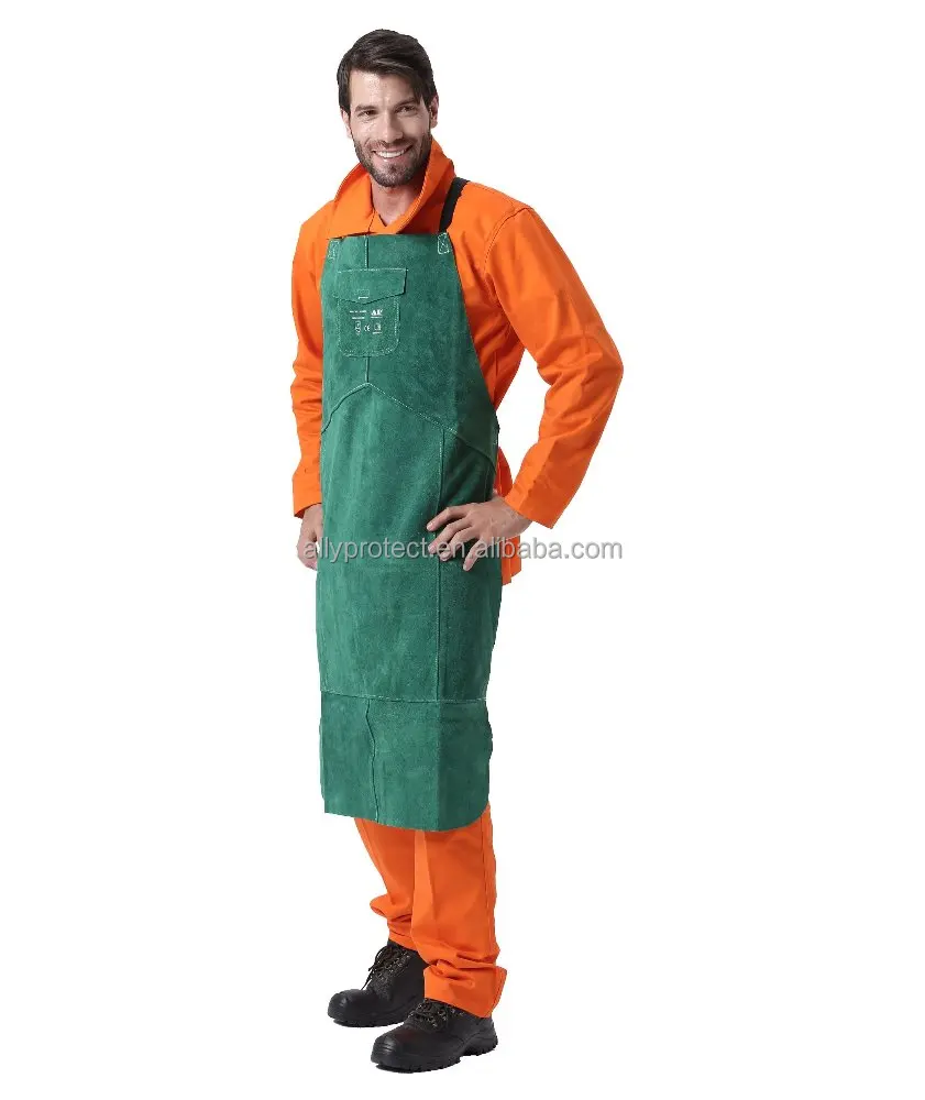 AP-6105 Новый спилок кожаный материал и унисекс пол welders кожаный фартук