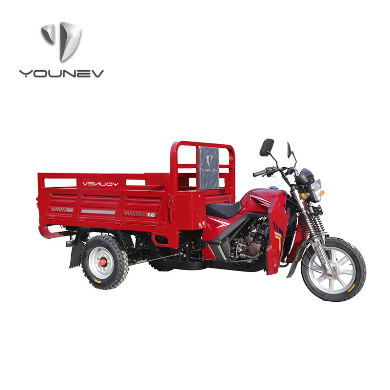 YOUNEV  111 - 150cc 12V Cargo Motorized Trikes 3 Wheel Motorcycle Air Cooled Engine Motor Tricycle