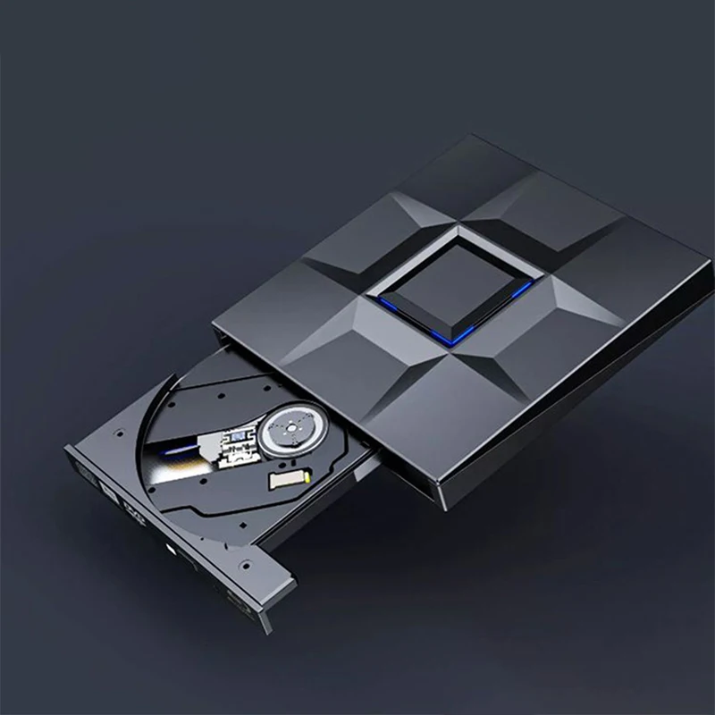 Custom Logo DVD RW External Optical Drives Player Type-C/USB3.0 External Laptop CD DVD Drive Rewritable