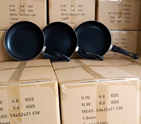 22-24-28 cm Aluminum alloy die cast non-stick ceramic coating frying pan deep fry pan with handle