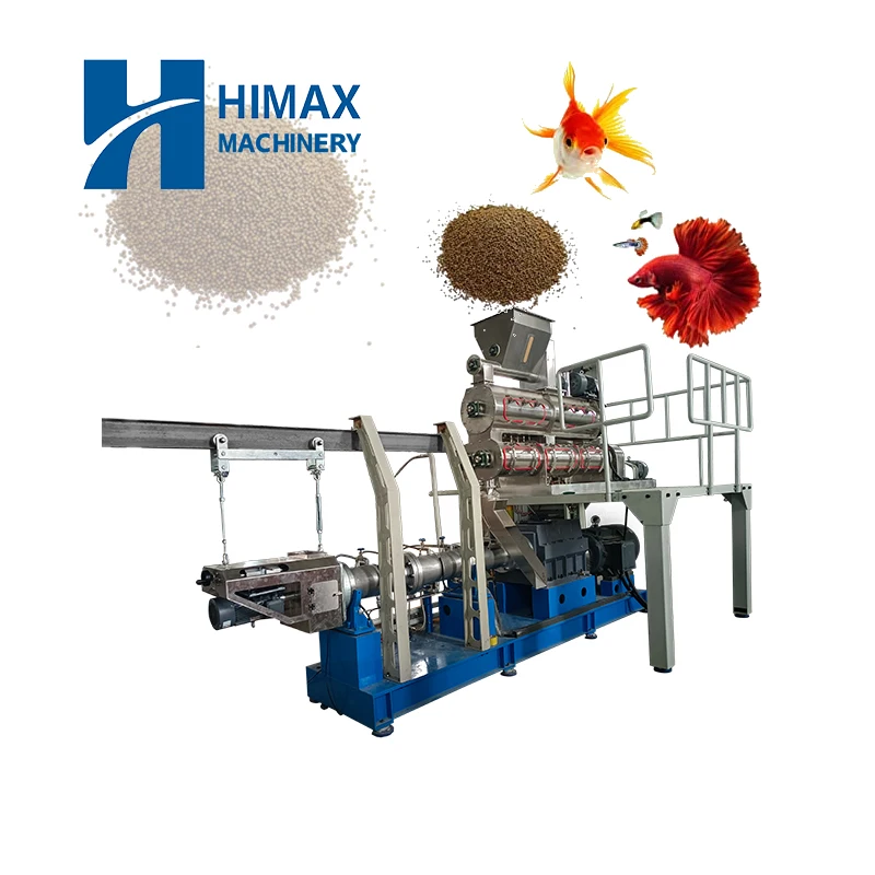 Stainless Steel Floating Fish Feed Pellet Making Machine Price Floating Fish Pet Food Feed Production Line Machinery hot sale