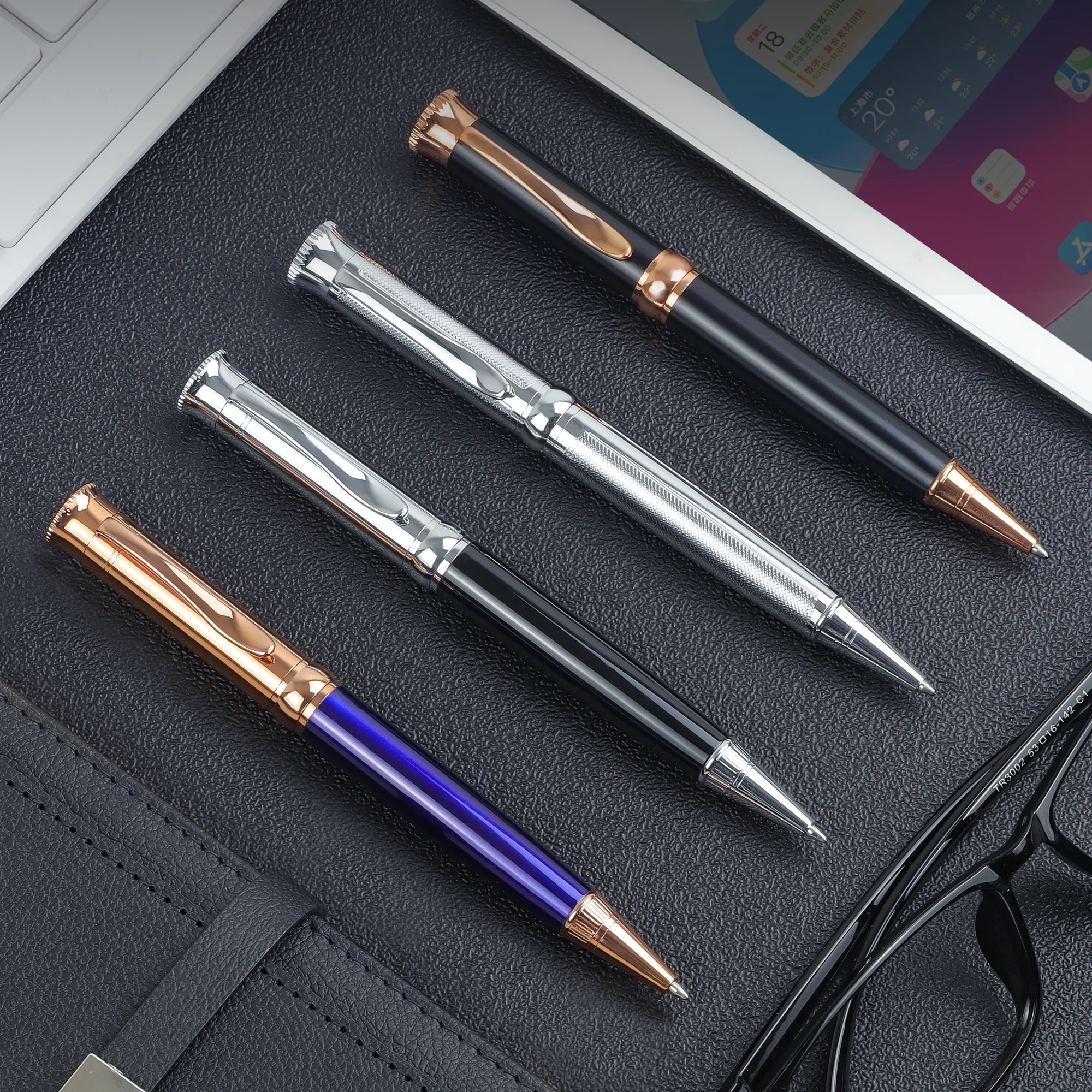 LT Luxury Business Hotel VIP Gift Stainless Steel Metal Signature Parker Ink Premium Ballpoint Rollerball Pen With Custom Logo