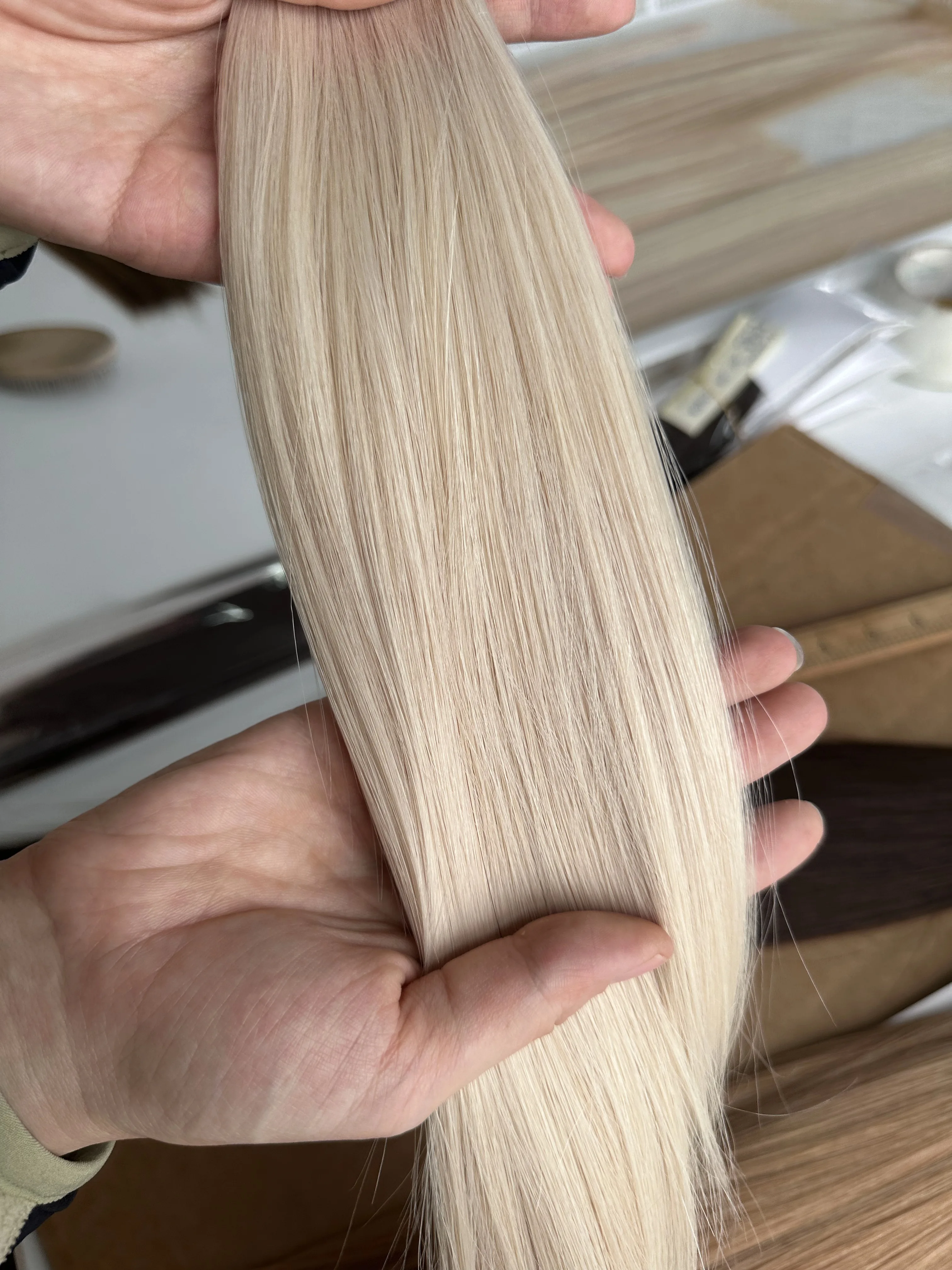 Cuticle Intact Chinese Hair Talent Weft Russian Quality Chinese Hair 12 months Life Span Factory Direct