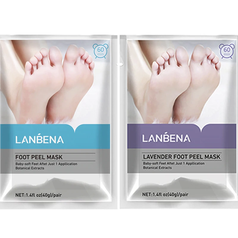  Отшелушивающая маска для ног LANBENA пилинга