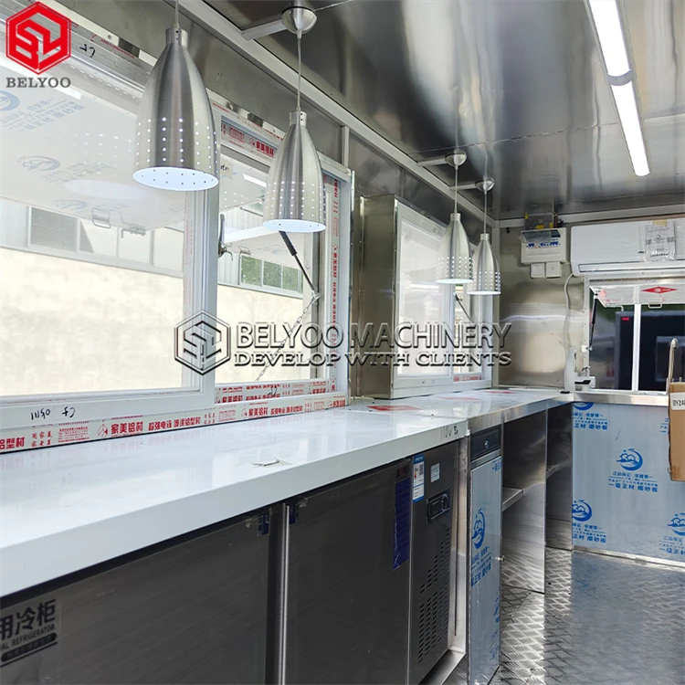 Customizable Mobile Bar Taco Ice Cream Pizza Truck Food Trailers Fully Equipped