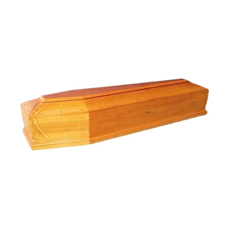 Factory Prices Coffin with Top Grade Material Wooden Made Coffin for Funeral Supplies