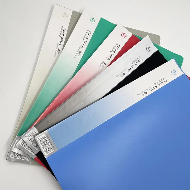 Китайская фабрика, пластиковая папка для файлов формата A4, 10 карманов, прозрачная книга для документов