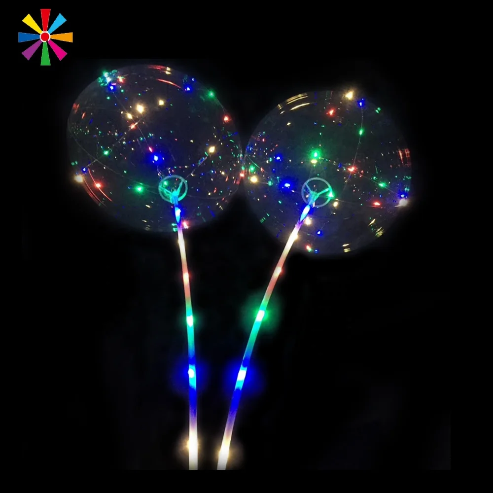 Воздушные гелиевые шары рождественские праздничные Прозрачные Шары Bobo со светодиодной гирляндой