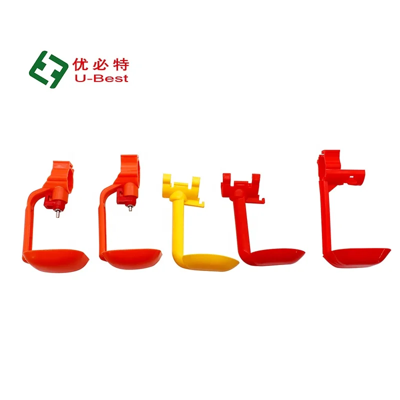 New Design Plastic Square Pipe Poultry chicken Farm  Automatic para pollos Chicken Nipple Drinkers Cup