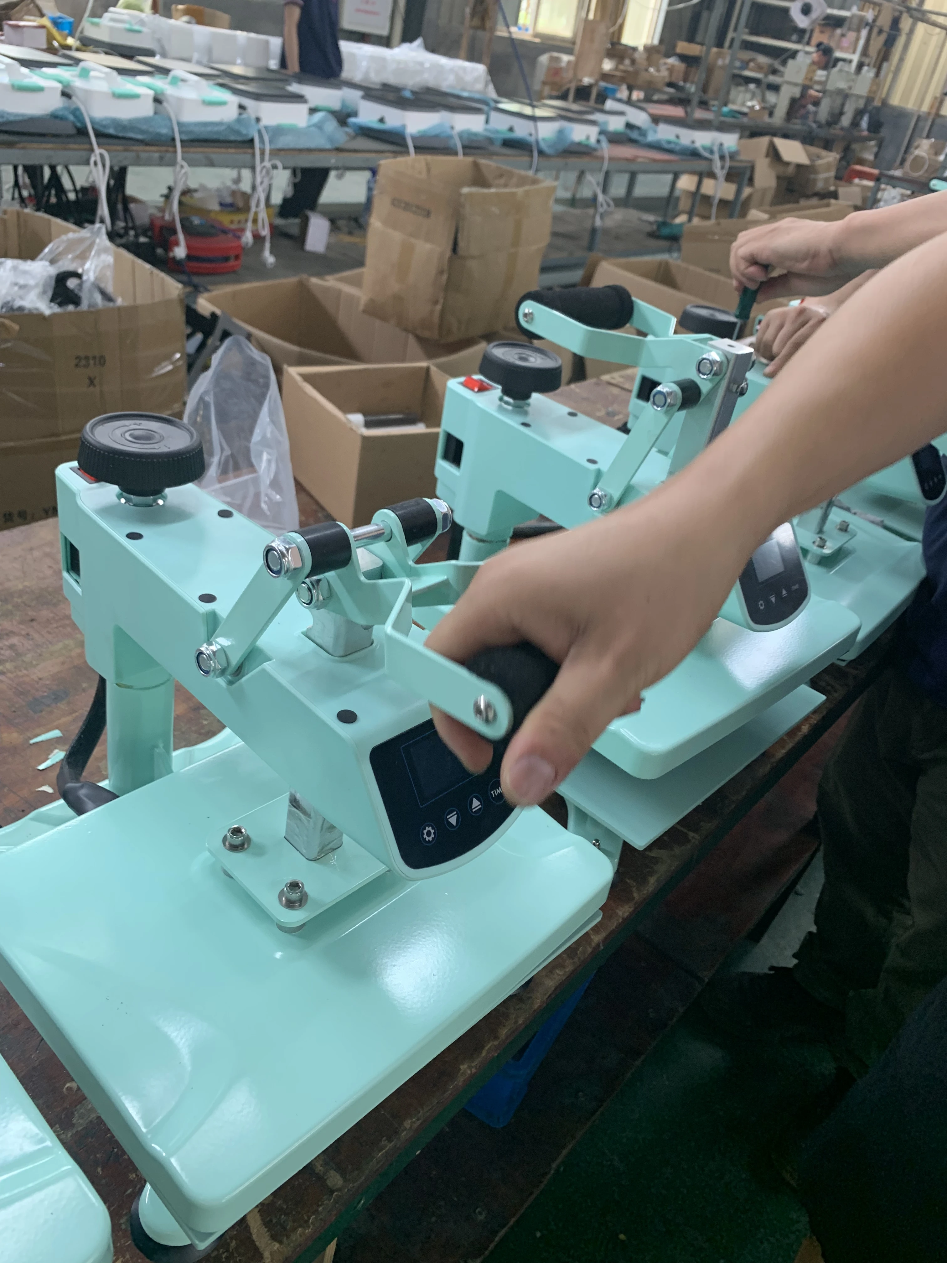 Swing Head min Heat Press Machines for Tshirt 20*30cm Clamshell Semi-auto Open Label Tag Transfer Heat Press Machine