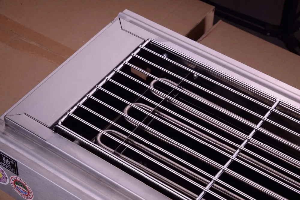 Stainless steel Commercial Silver  Automatic Electric BBQ Grill for sale