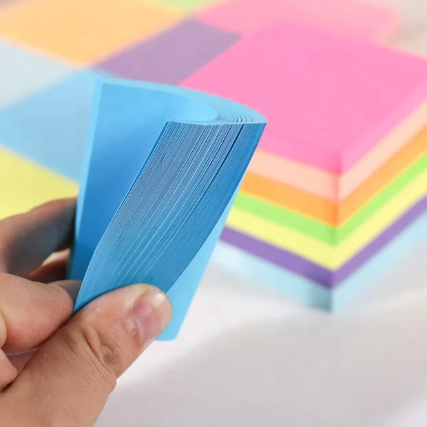 Zeamor Custom Design Stationary Fancy Office Plain Square Sticky Memo Note Pads Post Its Notes For Nurse