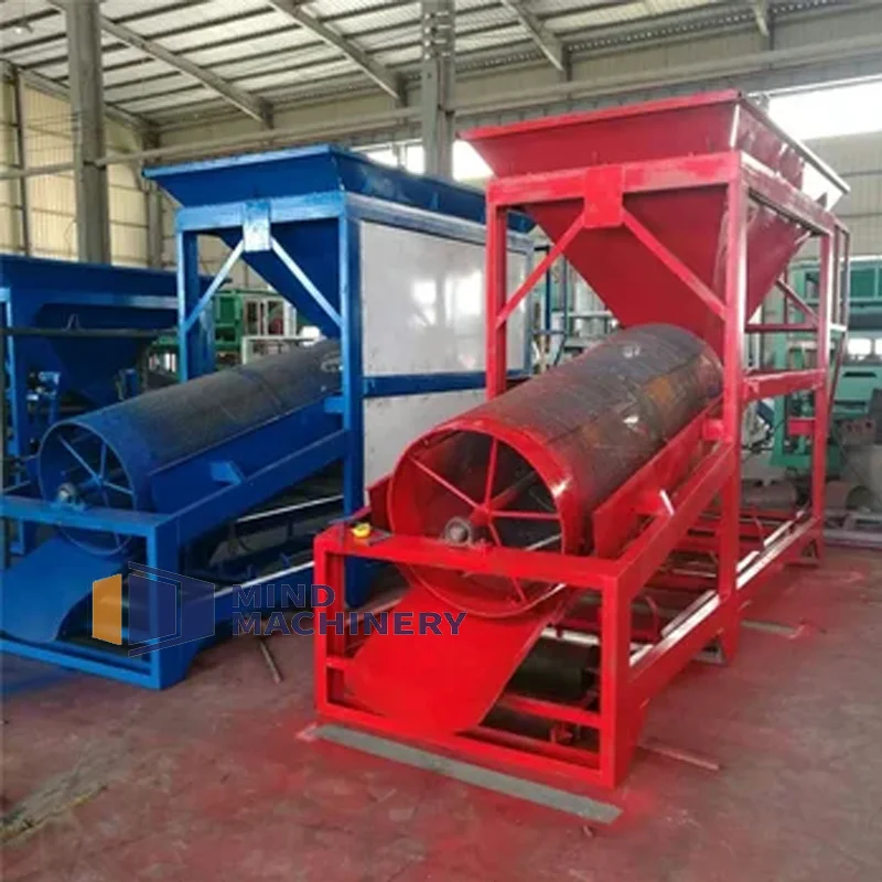 Mobile stone and sand screening machine