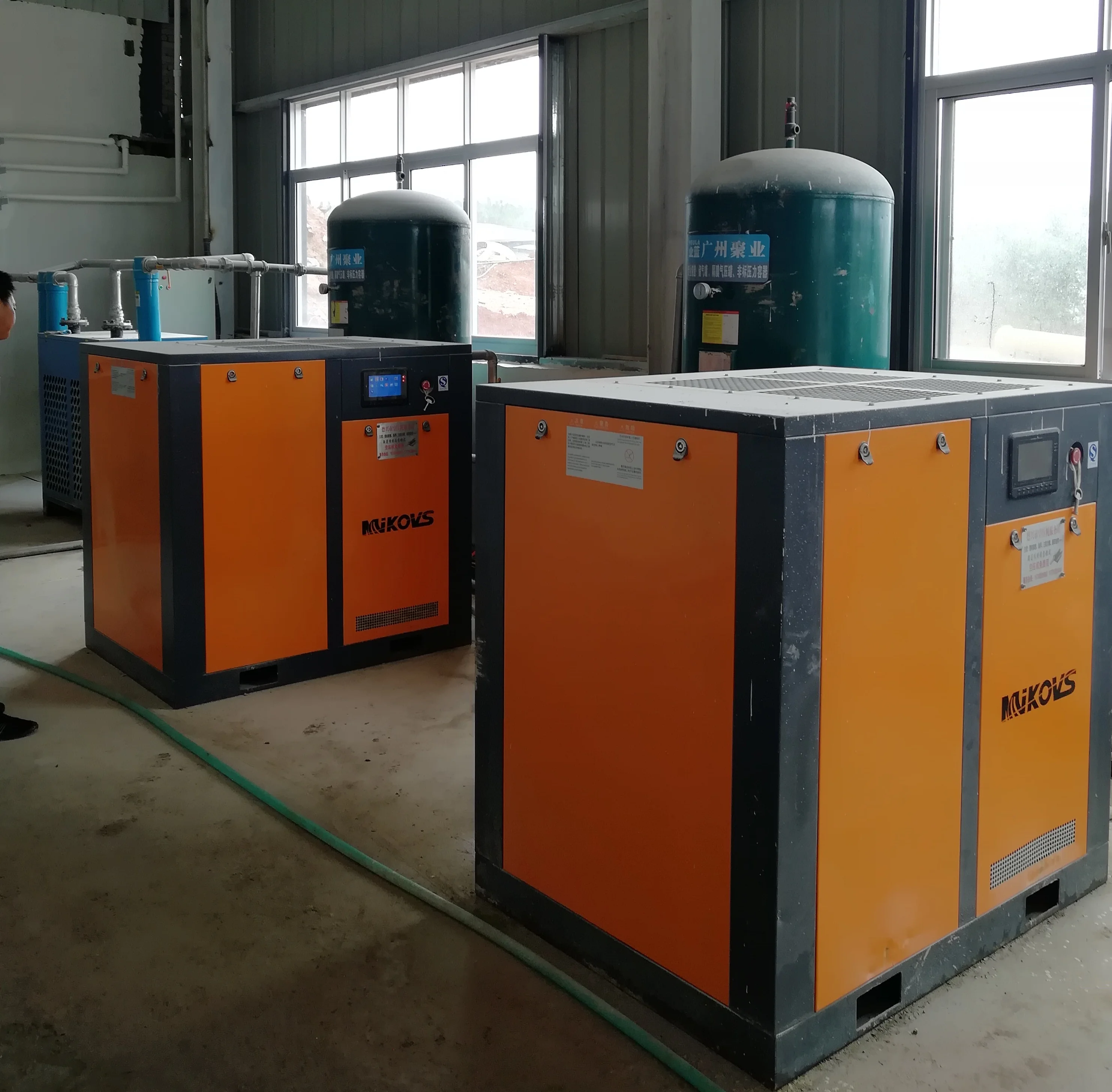  Китайский производитель Германия технология 20hp 15kw ременной привод винтовой воздушный компрессор кислородная машина